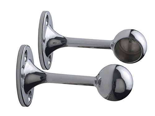 25mm Deluxe End Brackets - Chrome Plated