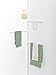 Zenna Home 7013W, Behind-The-Door Towel Bar Or Tension Corner Pole Towel Caddy, White