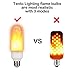 tento Lighting Flame Effect Halloween LED Bulbs E26 Realistic Fire Lamps Upside Down Gravity Sensor Halloween Christmas Lighting Decoration