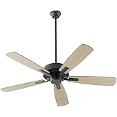 quorum lighting 4525-59 Ovation - 5 Blade Ceiling Fan In Transitional Style-12.5 Inches Tall and 52 Inches Wide Matte Black F