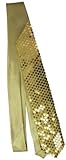Jacobson Hat Company Men's Sequin Necktie, Gold, Adult