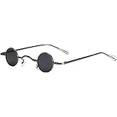 Dollger Punk Polarized Sunglasses 70s Hippie Circle Small Sun Glasses