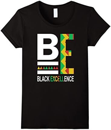 Women's Black Evolution: Be Black Excellence T-Shirt Large Black