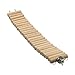 GNB PET Natural Wood Bridge for Small Animal, Dwarf Hamster, Mice, Gerbil, Chinchilla, Chipmunk, Flexible Suspension Ladder Bridge Playing Habitat Toys HM-03