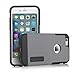 iPhone 6 Case, Poweradd™ iPhone 6 (4.7 inch) Case Dual Layer (PC+TPU) Protective Cover with Shock Absorbing and Scratch Resistant for iPhone 6 - Retail Packaging (Gunmetal)