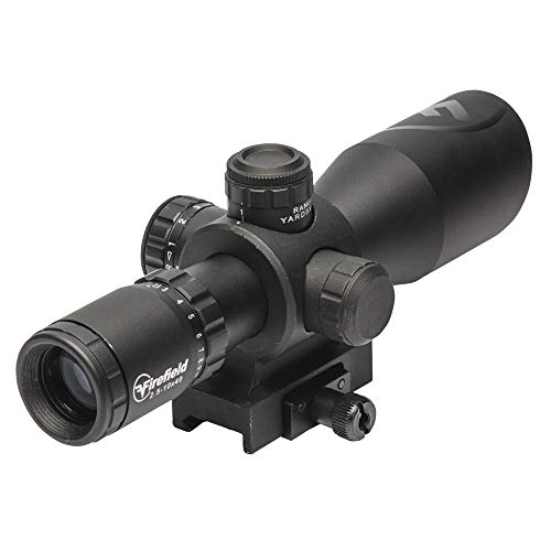 Firefield Barrage 2.5-10x40 Waterproof Riflescope Multi-Coated Scratch Resistant/Anti Reflective Glass with Illuminated Red and Green Mil-Dot Reticle