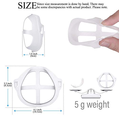 3D Mask Bracket (10Pcs) Face Mask Bracket Inner Support Frame Designed More Space - Plastic Bracket for Comfortable… - Image 6