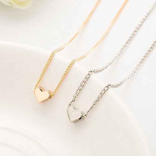 Best Selling Tiny Heart Necklaces Pendants Gold Plated / Silver Plated Choker Statement Chain Love Gifts Women Teen Girls Mother