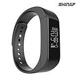 2016 New Released Fitness Tracker Watch by SHINAP® Landscape/Portrait Orientation display, Activity Tracking with Pedometer, Calorie Counter, Message Alarm, Sleeping Monitor-Improve Fitness Now (Blue)