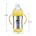 Bammax Baby Sippy Cup, 3 in 1 Multi-Function Baby Kids Water Cup, Stainless Steel Non-Toxic Non-Spill Infant Bottle with Silicone Straw, Heat Preservation