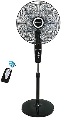 FLEXY® 18 Inch 60W Pedestal Stand Fan With Remote Control And 9H
