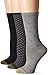 Gold Toe Women's Ultra Soft Texture Crew Socks, 3-Pairs