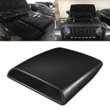 TUINCYN Universal Car Vents Decorative Air Flow Intake Hood Scoops Ventilation Black Cover