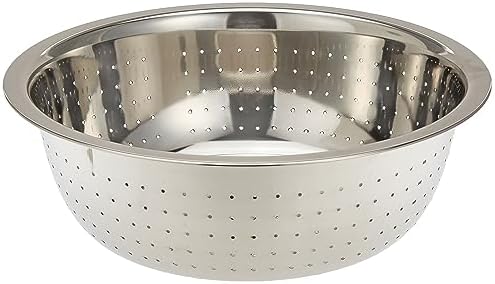 Raj Stainless Steel Colander, 36cm, RCF013, Rice Strainer Pasta