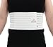 ITA-MED Breathable Elastic Rib Brace for Men, Ideal Compression Support Wrap/Belt for Broken, Cracked, Dislocated & Fractured Ribs, Made In USA (White, Medium)