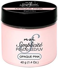 NSI - Simplicité PolyDip LED/UV Powder - Opaque Pink - 40 g/1.4 oz