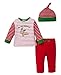 Little Me Baby Boys' First Christmas Jogger Set and Hat