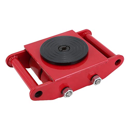 Industrial Machinery Mover Skates (6T) Machinery Moving Roller Dolly Kit (13200lb) with 360°Swivel Top Plate for Heavy Equipment and Machinery