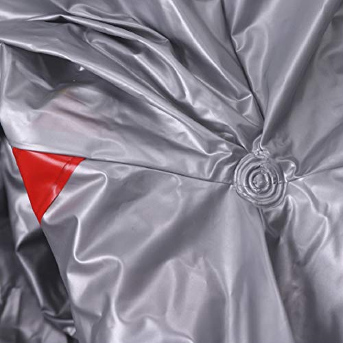 Men's Sauna Suit Exercise Gym Sweat Suit Fitness Weight Loss Anti-Rip Training Thermal Sweat Suit by Lowprofile Silver - Thumbnail 5