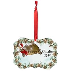 Three Toed Box Turtle Christmas Ornament 2024