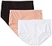 Hanes Women's 3 Pack Everyday Smooth Brief Panty, Assorted, 7