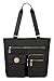 Baggallini Tulum Travel Tote Bag, Black, One Size