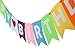 Birthday Decorations,Happy Birthday Banner, Stylish Colorful Birthday Bunting Sign, Birthday Party Supplies