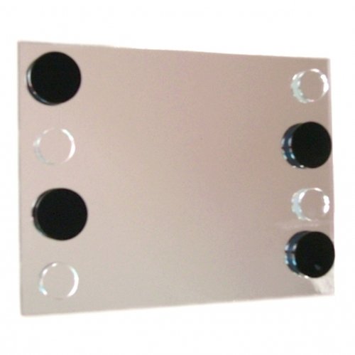 Super Cool Creations Black & Mirror Circles on Mirror - 60cm wide x 40cm