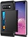SAMONPOW Case for Galaxy S10 Plus Case Hybrid Galaxy S10 Plus Wallet Case Dual Layer Protective Shell Hard PC Soft TPU Bumper Credit Cards Slot Cover for 2019 Samsung Galaxy S10 Plus 6.4 inch Black