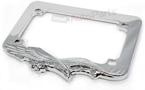 C Accessories Motorcycle License Plate Frame - Chrome Eagle