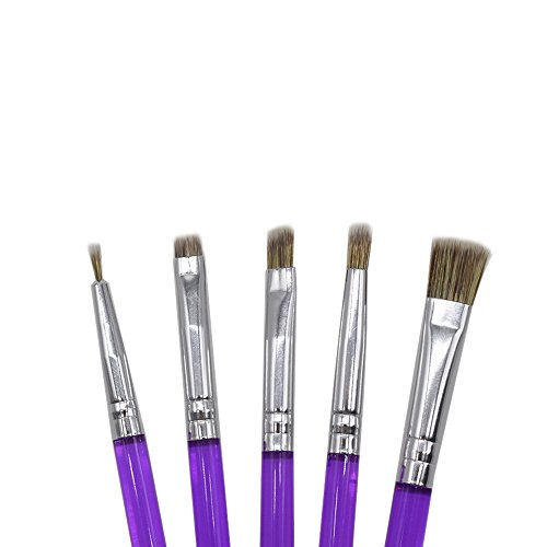 AK ART KITCHENWARE Sugar Cookie Brushes Set Gum Paste Flower Tools Fondant Cake Decorating Supplies Bakeware Kitchen Utensil Bakery Tools (Set of 5pcs) - Thumbnail 6