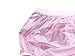 Haian Adult Incontinence Pull-on Plastic Pants Color Transparent Pink (Medium)