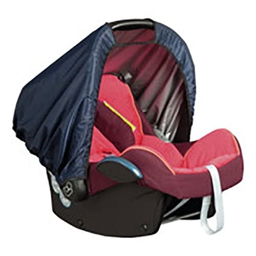 sunnybaby 19243 Universal Sun Protection for Baby Seat, Sun Canopy, Wind Protection, Sun Canopy, Best Possible UV Protection, UPF 50+, with Fly – Colour: Navy, Quality: Made in Germany