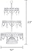 Amalfi Decor 3 Tier Dessert Cupcake Stand, Round Metal Pedestal Tray with Crystals, White