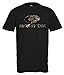 Mossy Oak Men's Front Logo Black Short Sleeve T-Shirt, Large