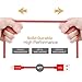 [Apple MFi Certified] Metal USB Lightning Cable, Foxsun iphone Charging Cable 5Ft/1.5M Metal Braided Lightning Cable Cords for iphone X/8/7/7Plus/6/6Plus/6S/6S Plus/5/5S/5C/SE, iPad Pro/Air/Mini (Red)