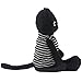 jiaru Stuffed Animals Cats Toys Plush Dressed Dolls with Removable Clothes (Black, 9 Inch)