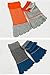 Men's Toe Socks Low Cut Mesh Five Fingers Running 6-Pack