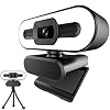 1080P Webcam with Ring Light and Microphone,Adjustable Brightness,Plug and Play,PC Webcam for Streaming,Computer Web…