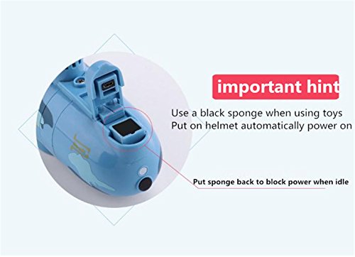 Rumfo Mini RC Water Boat Toy Remote Control Boat Plastic Model Submarine Ship Electric Toy Waterproof Diving in Water Indoor Toys for Fish Tank Pools Kids Gift (Blue) - Thumbnail 3