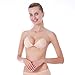 Reusable Invisible Strapless Self Adhesive Backless Silicone Bra(C,Cloth Nude)