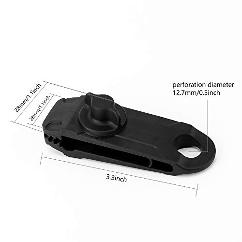 TOYMIS 12 Stuks Tarp Clips Tentclips Lanen Clips Multifunctioneel Tentaccessoire Tentzeil Clips Luifelklem voor Outdoor… - Image 3