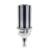 HyperSelect 36W LED Corn Light Bulb, Street and Area Light, E26 Medium Screw Base, 200 Watt Equivalent, Metal Halide Replacement, 4100 lumen, 5000K (Crystal White Glow), 360° Light, UL Listed