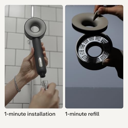 Hello Klean Shower Head in Chrome - Filters Unwanted Metals, Chlorine & Impurities Found in Water - Improves Quality of Skin & Hair - Quick & Easy to Install