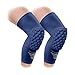 Bucwild Sports Knee Pads/Padded Compression Pro Knee Sleeves (1 Pair) Youth & Adult Sizes - Basketball Wrestling Volleyball Black White Red Blue