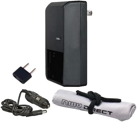 Nikon D90 Off Camera 'Intelligent' AC &amp; DC Rapid Charger + Nwv Direct Microfiber Cleaning Cloth.