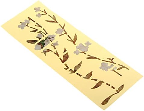 Kenthia Guitar Bass Inlay Sticker Decal Fretboard Marker Elagant Flowers and Grass Style