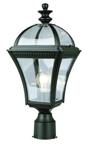 Trans Globe Lighting 5085 BK Outdoor Washington 19.5" Postmount Lantern, Black