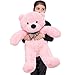 MorisMos Giant Teddy Bear Stuffed Animals, 39” Big Teddy Bear Plush, Pink Large Bear for Girlfriend Girls Gifts on Birthday, 39 Inch