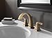 Delta Faucet Dryden Widespread Bathroom Faucet 3 Hole, Gold Bathroom Faucet, Bathroom Sink Faucet, Metal Drain Assembly, Champagne Bronze 3551LF-CZ